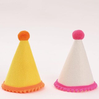 Foto 6 | Foto 6 | Set De Sombreros De Cumpleaños Para Mascotas Cellcacn Ajustables Con Pompones De 6 Cm - Venta Internacional.