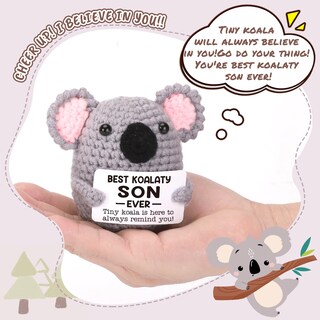 Foto 3 | Foto 3 | Figura De Juguete Nevernerve Hecha A Mano A Ganchillo Koala 5x8x9 Cm - Venta Internacional.