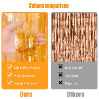 Foto 2 | Foto 2 | Cortinas Laminadas Amarillas De 97 X 198 Cm Backdrop Canrevel Paquete De 2 - Venta Internacional.