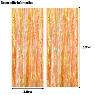 Foto 4 | Foto 4 | Cortinas Laminadas Amarillas De 97 X 198 Cm Backdrop Canrevel Paquete De 2 - Venta Internacional.