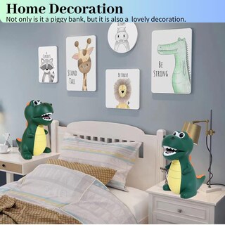 Foto 6 | Foto 6 | Money Bank Pakproly Dinosaurio Plástico Irrompible 17 X 14 X 21 Cm - Venta Internacional.