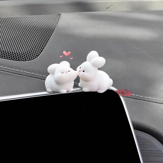 Foto 3 | Foto 3 | Figura Ituble Con Forma De Conejo Con Forma De Beso Para Salpicadero De Coche - Venta Internacional.
