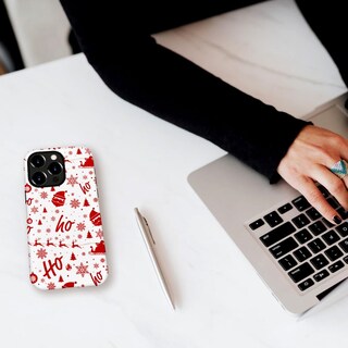 Foto 7 | Foto 7 | Funda De Teléfono Híbrida A Prueba De Golpes Para Iphone 14 Pro Max Christmas - Venta Internacional.