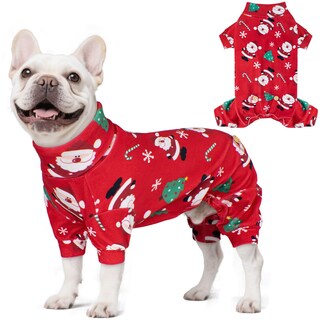 Foto 1 | Foto 1 | Pijama Para Perro Kyeese Papá Noel De Terciopelo Suave Tamaño Mediano - Venta Internacional.