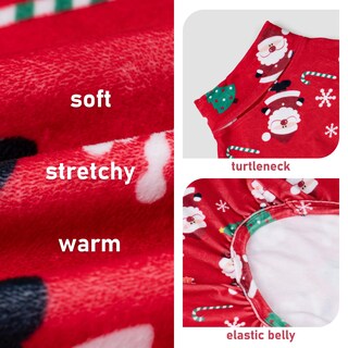 Foto 3 | Foto 3 | Pijama Para Perro Kyeese Papá Noel De Terciopelo Suave Tamaño Mediano - Venta Internacional.