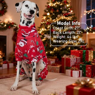 Foto 6 | Foto 6 | Pijama Para Perro Kyeese Papá Noel De Terciopelo Suave Tamaño Mediano - Venta Internacional.