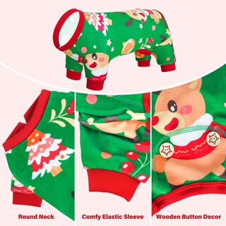Foto 4 | Foto 4 | Pijama Para Perro Kyeese De Terciopelo Suave Navideño Onesie Xl - Venta Internacional.