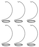 Expositor Decorativo Creative Hobbies  25 Cm  6 Unidades  Color Negro - Venta Internacional.