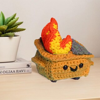 Foto 4 | Foto 4 | Figura Ifslqnx Contenedor De Basura De Ganchillo Felpa 8 5 Cm Paquete De 3 - Venta Internacional.