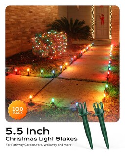 Foto 5 | Foto 5 | 100 Estacas Luminosas Minetom De 14 Cm Para Luces C7 C9 - Venta Internacional.