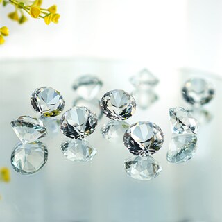 Foto 2 | Foto 2 | Figuras Hdcrystalgifts 12 Unidades Cristal Transparente Gemas De 3 Cm - Venta Internacional.