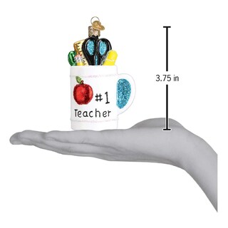 Foto 5 | Foto 5 | Adorno Colgante Del Viejo Mundo Navidad Mejor Profesor 9 5 X 6 X 4 5 Cm - Venta Internacional.