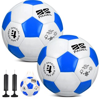 Foto 1 | Foto 1 | Balones De Fútbol Sappy Tamaño 3 Azul Y Blanco Con Bomba Y Bolsa - Venta Internacional.