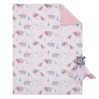Foto 6 | Foto 6 | Juego De Manta Y Manta De Seguridad Nojo Baby Sherpa Color Rosa Y Gris - Venta Internacional.
