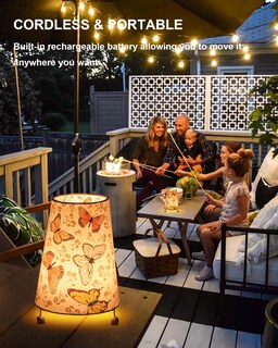 Foto 3 | Foto 3 | Lámpara De Mesa Inalámbrica Con Forma De Mariposa Umexus Rgb Temporizador Recargable - Venta Internacional.