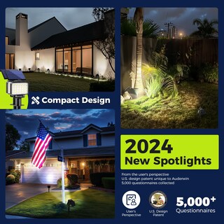 Foto 6 | Foto 6 | Lámpara De Jardín Exterior Impermeable Auderwin Con Foco Solar - Venta Internacional.