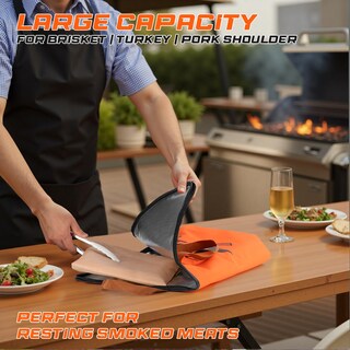 Foto 4 | Foto 4 | Manta Para Comer Carne Para Barbacoa Saluvibe 38 X 53 X 18 Cm Color Naranja - Venta Internacional.