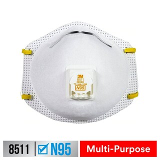 Foto 2 | Foto 2 | Respirador 3m N95 8511 Con Válvula De Flujo Frío Paquete De 10 Unidades Aprobado Por El Niosh - Venta Internacional.