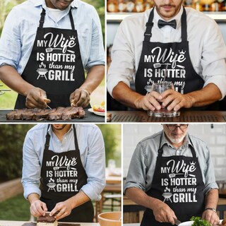 Foto 7 | Foto 7 | Delantal Sandjest Para Hombre Con Bolsillos Para Barbacoa Y Asar En La Cocina - Venta Internacional.