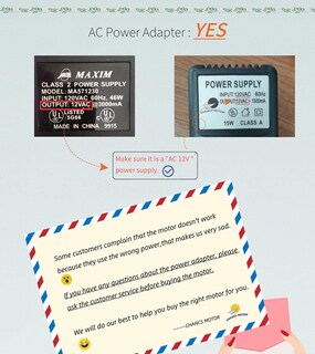 Foto 7 | Foto 7 | Motor Eléctrico Chancs Tyc40 12 V Ac 5 Rpm Cw/ccw Con Eje De 4 5 Mm - Venta Internacional.