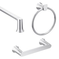 Set De Accesorios De Baño Moen Genta Chrome Zinc - Venta Internacional.