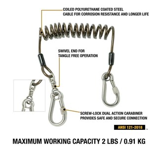 Foto 2 | Foto 2 | Cordón Para Herramientas Dewalt Enrollado 1 Kg De Capacidad Acero Sintético - Venta Internacional.
