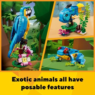 Foto 4 | Foto 4 | Set De Juguetes De Construcción Lego Creator 3 En 1 Exotic Parrot 31136 - Venta Internacional.
