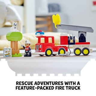 Foto 2 | Foto 2 | Set De Juguetes De Construcción Lego Duplo Town Fire Truck 10969 Kids 2-5 - Venta Internacional.