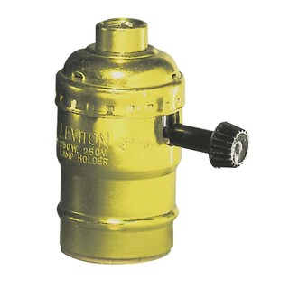 Foto 1 | Foto 1 | Enchufe Para Bombilla Leviton 7090-pg Botón De Latón Con 2 Circuitos - Venta Internacional.