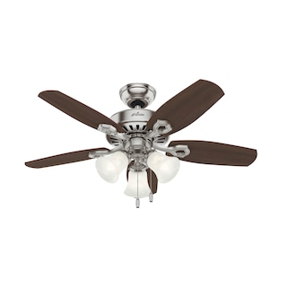 Foto 1 | Foto 1 | Ventilador De Techo Hunter Builder Con Luz Led De 42 Pulgadas Níquel Cepillado - Venta Internacional.
