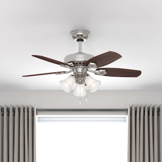 Foto 3 | Foto 3 | Ventilador De Techo Hunter Builder Con Luz Led De 42 Pulgadas Níquel Cepillado - Venta Internacional.