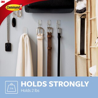 Foto 3 | Foto 3 | Storage Hook Command Medium Wire 2 Ganchos Transparentes - Venta Internacional.