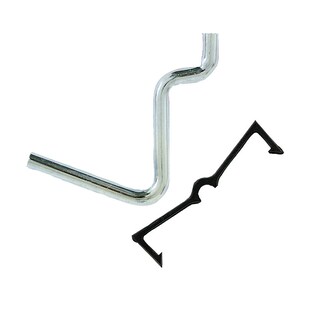 Foto 1 | Foto 1 | Ganchos Crawford De Acero Galvanizado Negro Y Plateado 3 8 Cm Paquete De 6 - Venta Internacional.