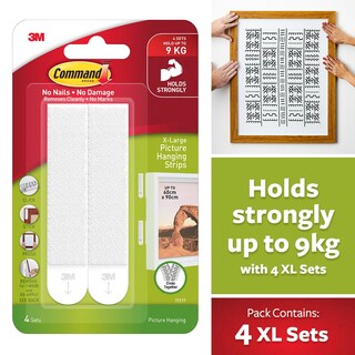 Foto 2 | Foto 2 | Juego De 4 Juegos De Tiras Adhesivas Command Xl Para Colgar Fotos - Venta Internacional.