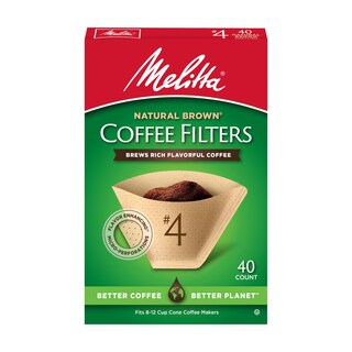 Foto 1 | Foto 1 | Filtros De Café Melitta #4 Cone Unbleached Brown 40 Unidades - Venta Internacional.