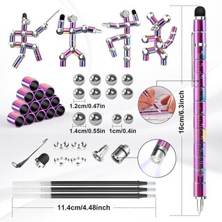 Foto 3 | Foto 3 | Juguete Magnético Multifunción Fidget Pen Dusor Con Luz Led - Venta Internacional.