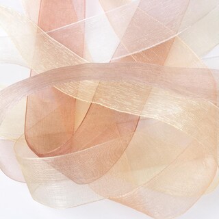 Foto 3 | Foto 3 | Juego De Cintas Mlurcu De Organza Transparente 2 54 Cm X 137 M 6 Rollos Color Marrón - Venta Internacional.