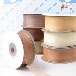 Foto 7 | Foto 7 | Juego De Cintas Mlurcu De Organza Transparente 2 54 Cm X 137 M 6 Rollos Color Marrón - Venta Internacional.