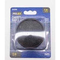 Protector De Suelo Para Muebles Projex Caster Cup Negro Redondo 5 Cm Paquete De 4 - Venta Internacional.