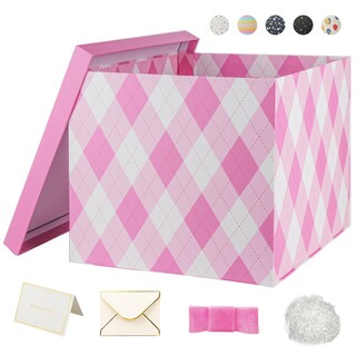 Foto 1 | Foto 1 | Caja De Regalo Yinuoyoujia 30 X 30 X 25 Cm Rosa Con Juego De Tapas - Venta Internacional.
