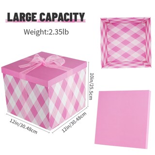 Foto 2 | Foto 2 | Caja De Regalo Yinuoyoujia 30 X 30 X 25 Cm Rosa Con Juego De Tapas - Venta Internacional.