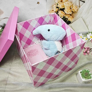 Foto 7 | Foto 7 | Caja De Regalo Yinuoyoujia 30 X 30 X 25 Cm Rosa Con Juego De Tapas - Venta Internacional.