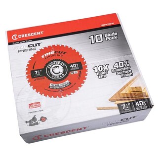Foto 1 | Foto 1 | Hojas De Sierra Circular Crescent Apex 7.25 Pulgadas 40t Paquete De 10 - Venta Internacional.