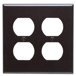 Foto 1 | Foto 1 | Placa De Pared Leviton 85016 De 2 Elementos Dúplex Termoestable Marrón - Venta Internacional.