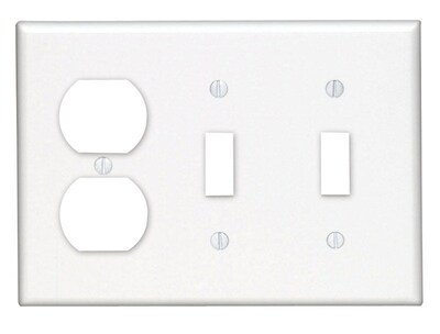 Foto 1 | Foto 1 | Placa De Pared Leviton Blanca De 3 Bandas De Plástico Termoendurecible - Venta Internacional.