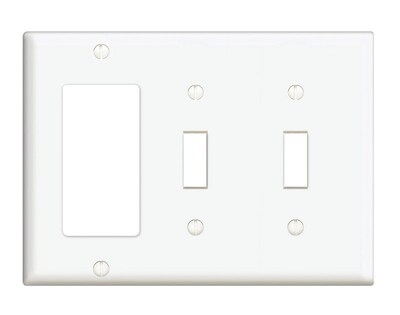 Foto 2 | Foto 2 | Placa De Pared Leviton Blanca De 3 Bandas De Plástico Gfci/rocker/toggle - Venta Internacional.