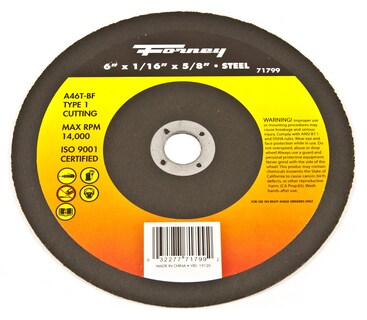 Foto 1 | Foto 1 | Disco De Corte Forney 71799 15 Cm X 1 6 Mm X 2 2 Cm A46t-bf - Venta Internacional.