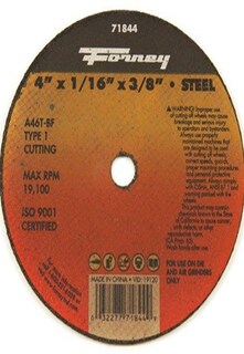 Foto 1 | Foto 1 | Disco De Corte Forney 71844 De 10 Cm X 1 6 Mm X 9 5 Mm - Venta Internacional.