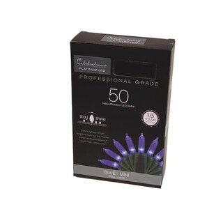 Foto 2 | Foto 2 | Cadena De Luces Celebrations T5 50 Led Color Azul 7 8 M - Venta Internacional.