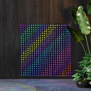 Foto 5 | Foto 5 | Cortina Digital Rgb String Light Celebrations 122x122 Cm - Venta Internacional.